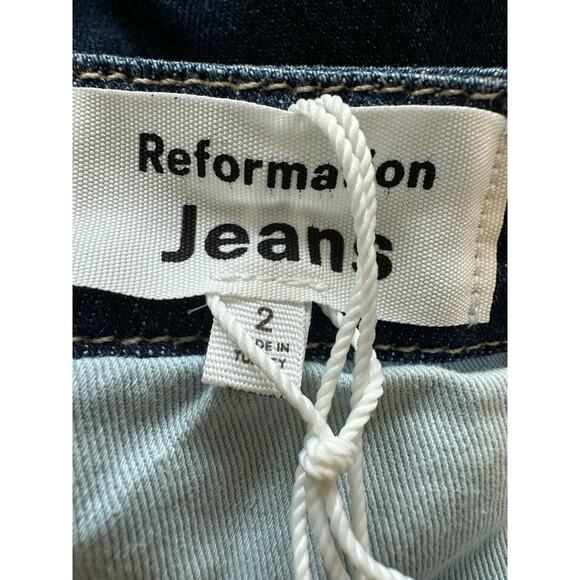 Reformation Eva Denim Jumpsuit Size 2 NWT - Picture 5 of 13
